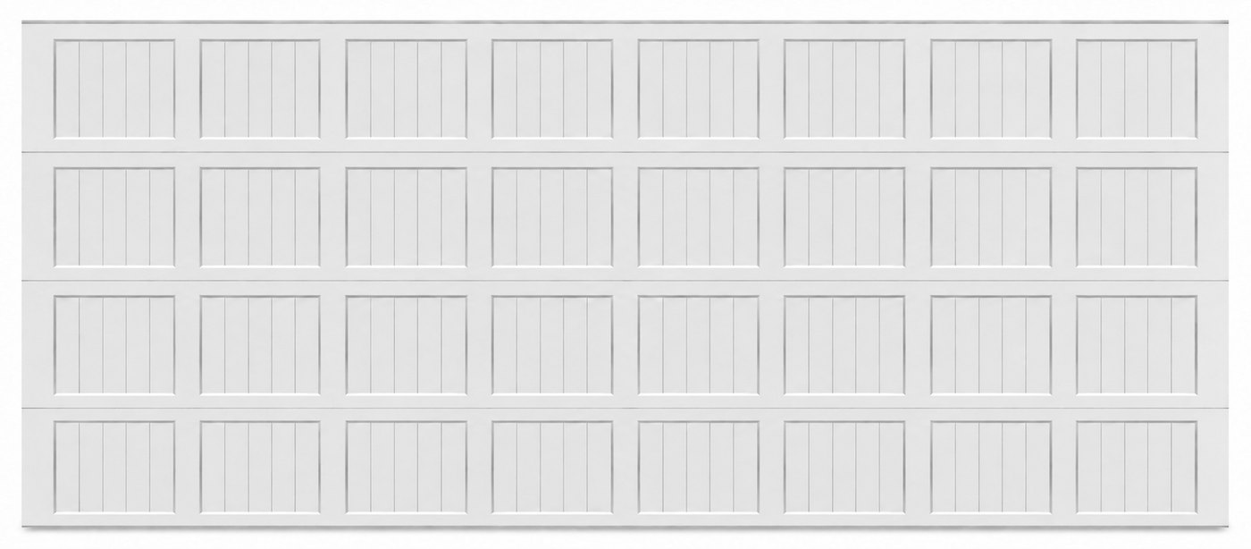 Carriage-house short-panel garage door
